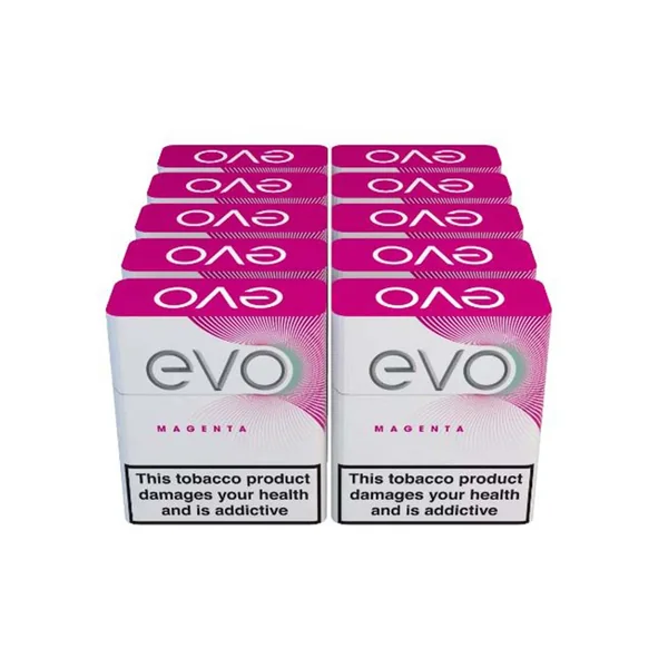Ploom Evo Magenta Tobacco Sticks - 10 Packs (200 sticks)