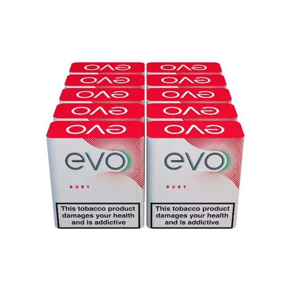 Ploom Evo Ruby Tobacco Sticks - 10 Packs (200 sticks)