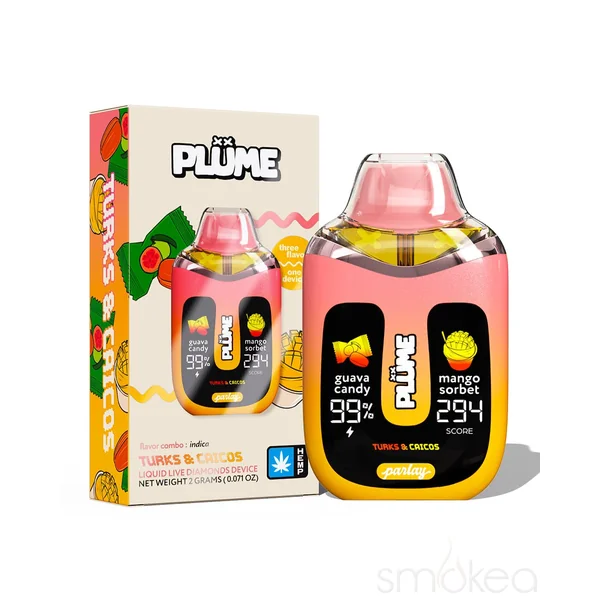 Plume Parlay 2g Liquid Live Diamonds Blend Vape - Turks & Caicos