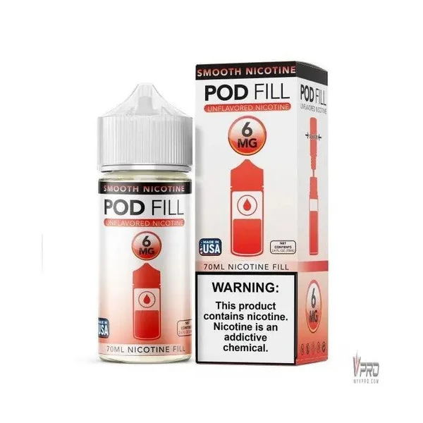 Pod Fill Unflavored Nicotine Base 70mL