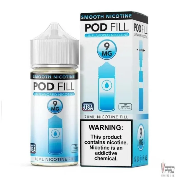 Pod Fill Unflavored Nicotine Base 70mL - Image 3