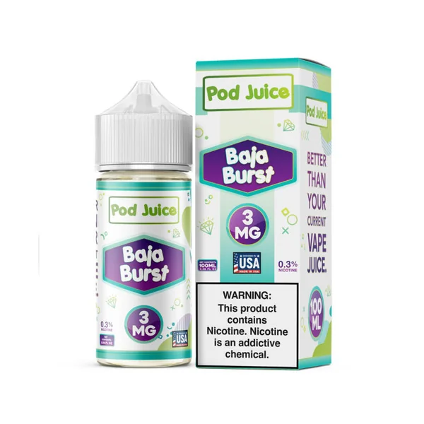 Pod Juice Baja Burst Tobacco Free Nicotine E-Juice 100ml