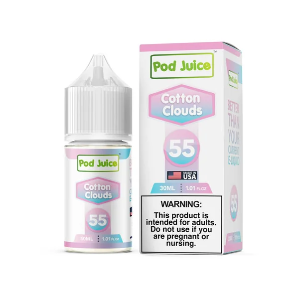 Pod Juice Cotton Clouds Nixodine Salt 30ML E-Juice