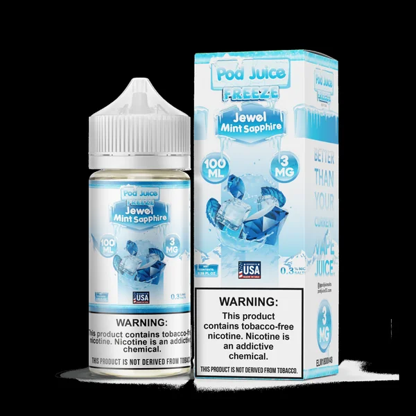 Pod Juice Freeze Jewel Mint Sapphire TF 100ml Vape Juice