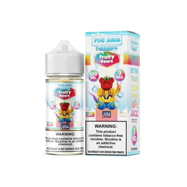 Pod Juice Fruity Bears Freeze Tobacco Free Nicotine E-Juice 100ml