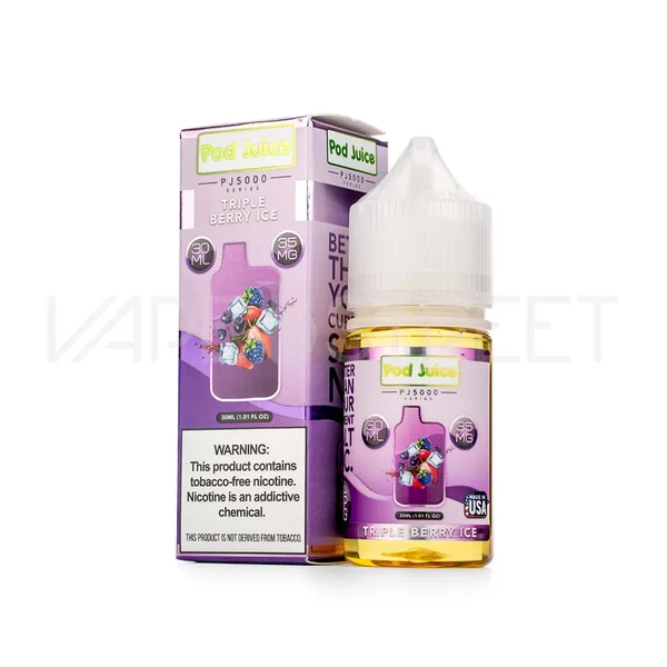 Pod Juice Salt PJ5000 Triple Berry Ice (30ml)
