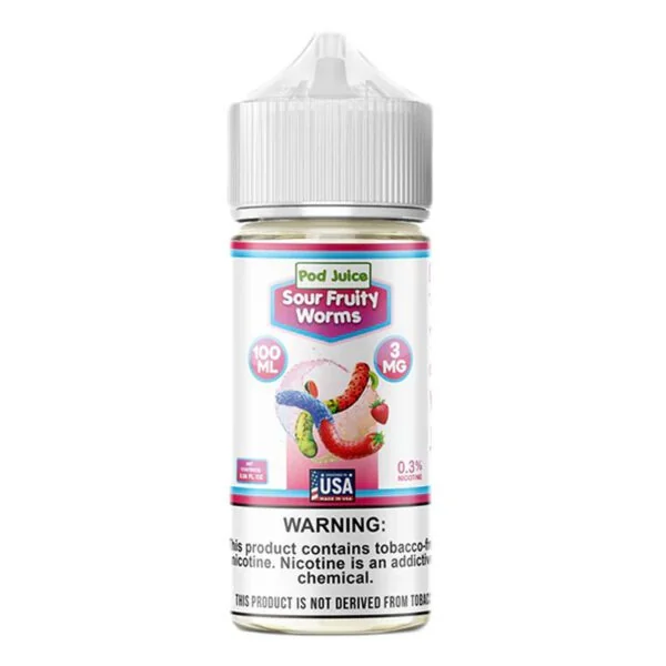 Pod Juice - Sour Fruity Worms - 100mL