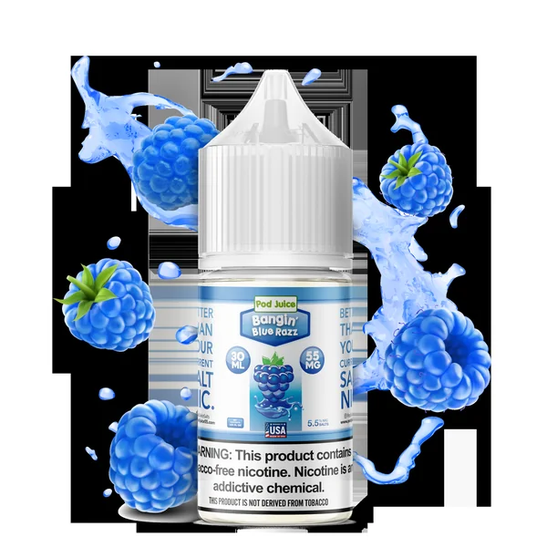 Pod Juice TFN Salt Nic - Bangin' Blue Razz | 30ml