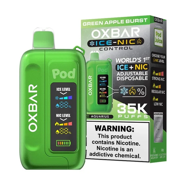 Pod Juice X OXBAR Ice-Nic Control 35K Disposable Vape 5% - Image 2