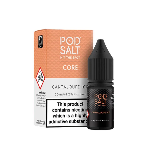Pod Salt Core Cantaloupe Ice 10ml Nic Salt E-Liquid - Image 3