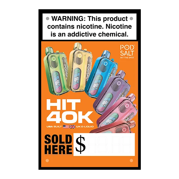 POD SALT HIT 40K Vinyl Banner