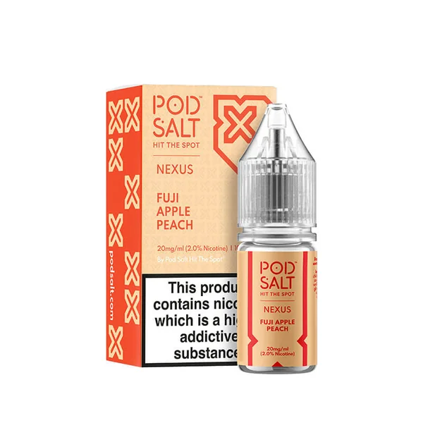 Pod Salt Nexus Fuji Apple Peach Nic Salt E-Liquid 10ml - Image 2