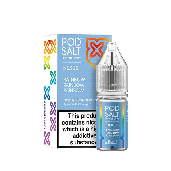 Pod Salt Nexus Rainbow Nic Salt E-Liquid 10ml - Image 2