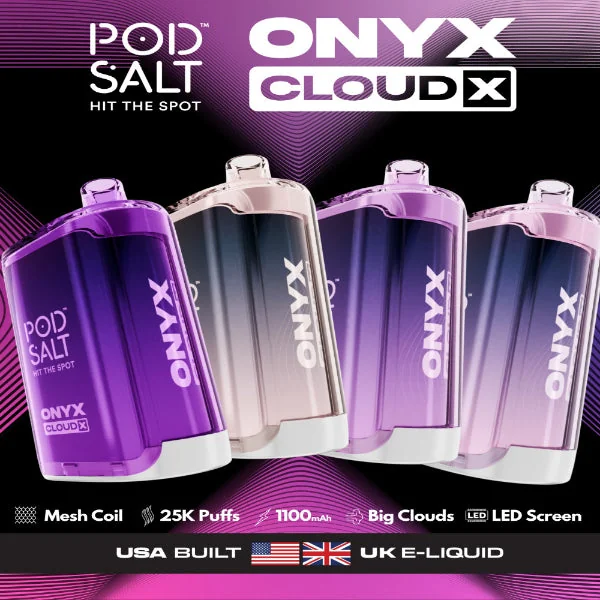 Pod Salt Onyx Cloud X 25K Puff Shisha Disposable