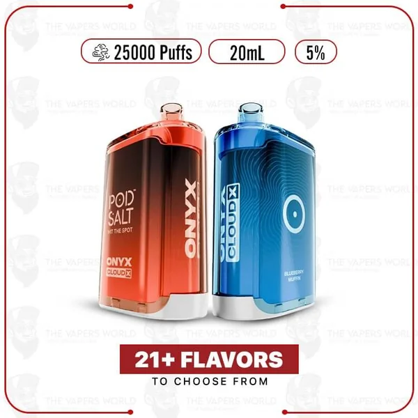 Pod Salt Onyx Cloud X 25K Puff Shisha Disposable - The Vapers World