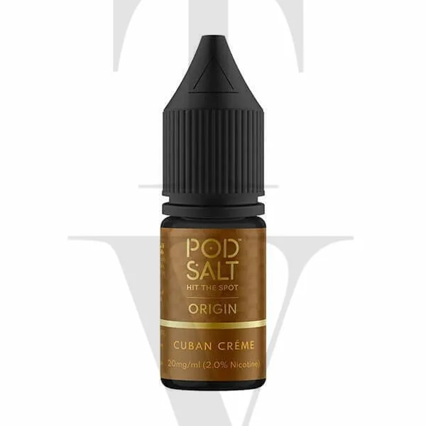 POD SALT ORIGIN CUBAN CREME NIC SALT E-LIQUID