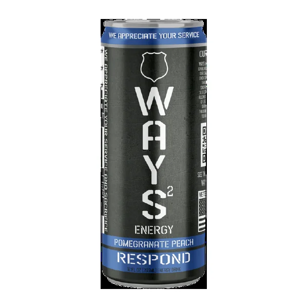Pom Peach RESPOND WAYS Energy Drink 12oz