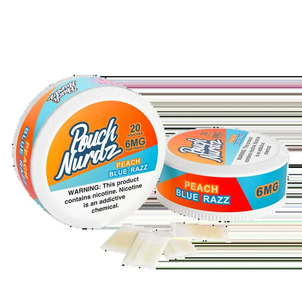 Pouch Nurdz – Peach Blue Razz Nicotine Pouches