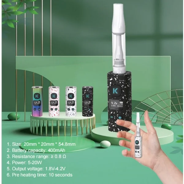 Premium 400 mAh Variable Voltage Battery Wholesale - 510 Thread - Image 2