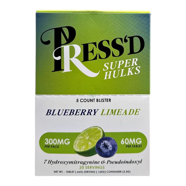 Pressd Super Hulks 7 Hydroxy and Pseudo 5ct Tablets