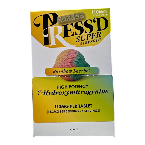 Pressd Super Strength 110mg 7 Hydroxy Tablet
