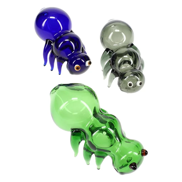Primate Glass Colored Bug Hand Pipe “Skitter” – Assorted Colors