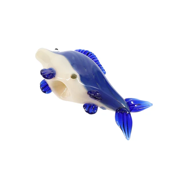 Primate Glass Fish Hand Pipe “Reef Runner” – Silver Fumed – Assorted Colors - Image 2