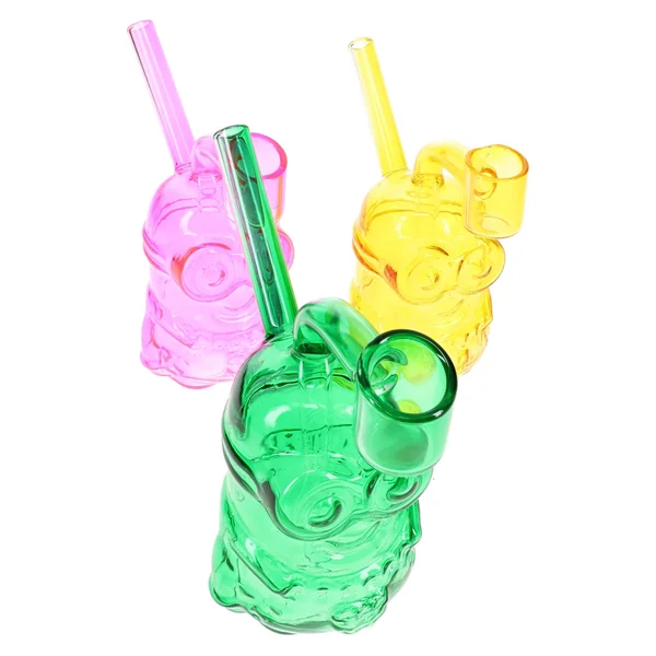 Primate Glass Little Worker Dab Rig “Tiny Toiler” – 5″ – Assorted Colors - Image 2