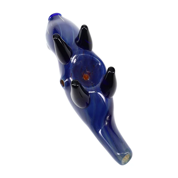 Primate Glass Silver Fumed Pig Hand Pipe “Barnyard Buddy” – Assorted Colors - Image 2