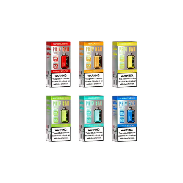 Priv Bar Turbo By Smok - 15000 Puffs Disposable Vape