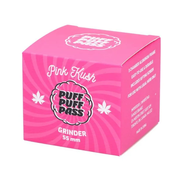Puff Puff Pass Pink Kush 55mm 3-Stage Grinder - Image 4