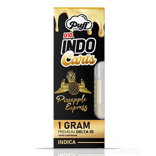 Puff Xtrax 1g Delta 10 Indo Carts Vape Cartridge - Pineapple Express