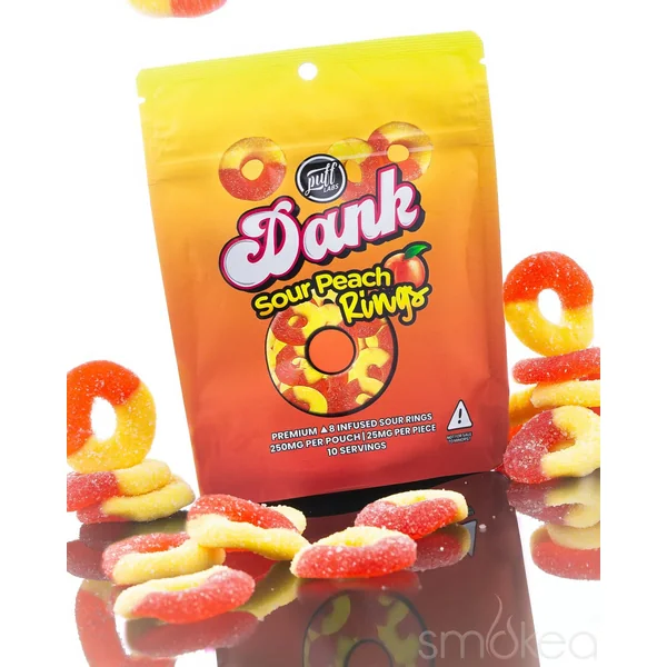 Puff Xtrax 250mg Delta 8 Sour Peach Rings (10-Pack) - Image 2