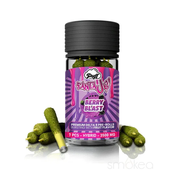 Puff Xtrax Delta 8 FantaJ's Pre-Rolls - Berry Blast (7-Pack)