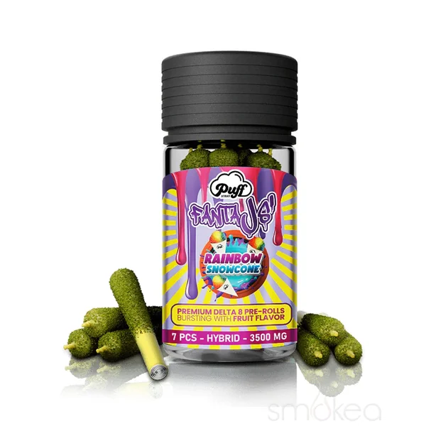 Puff Xtrax Delta 8 FantaJ's Pre-Rolls - Rainbow Snowcone (7-Pack)