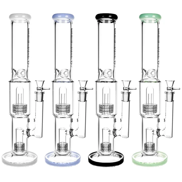 Pulsar Borosilicate Bong - 16.5" / 19mm F / Colors Vary