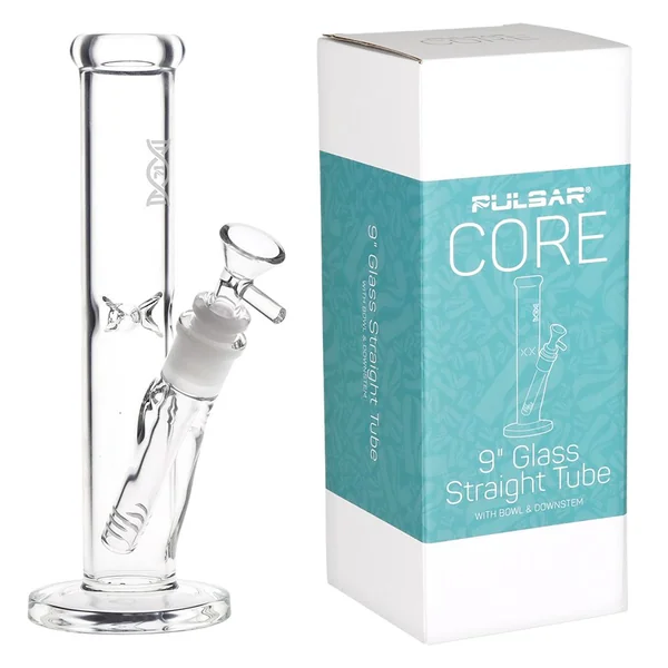 Pulsar CORE Straight Tube Glass Water Pipe - 9" / 14mm F - Image 2