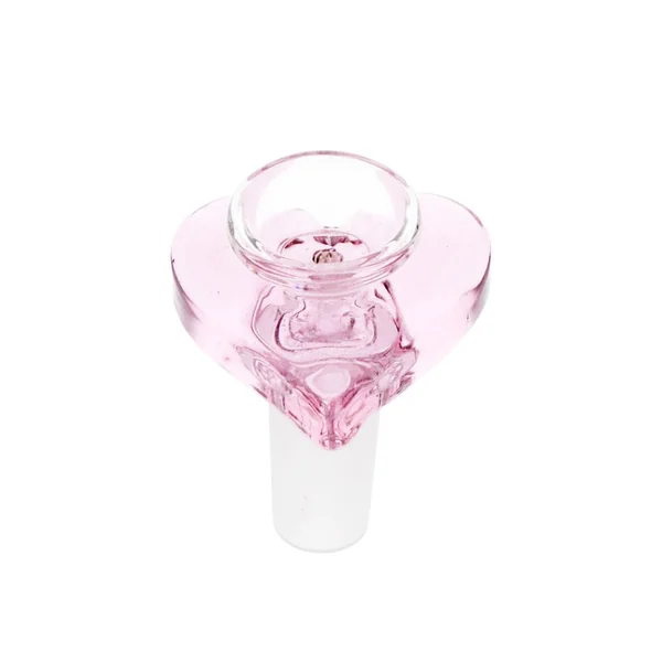 Pulsar Double Kiss Heart Glass Water Pipe - 11" / 14mm F - Image 3