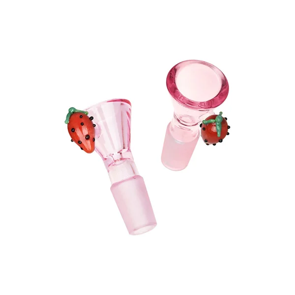 Pulsar Fruit Series Strawberry Cough Herb Pipe Glow Duo - 10" / 14mm F - Image 4