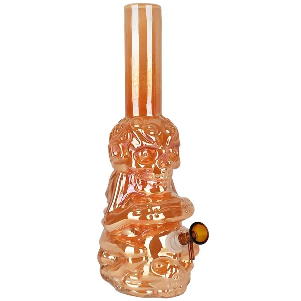 Pulsar Iridescent Crouching Skeleton Soft Glass Bong - Image 3