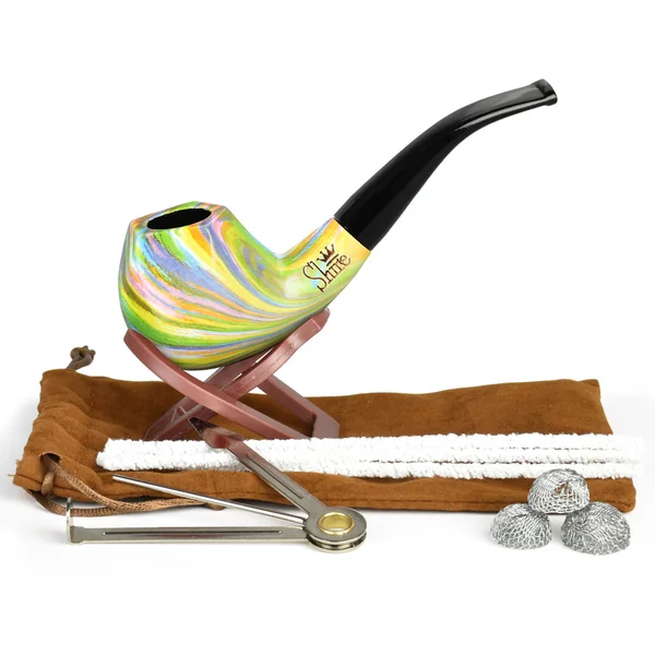 Pulsar The Sundog Bent Apple Tapered Stem Rainbow Shire Pipe - Image 2