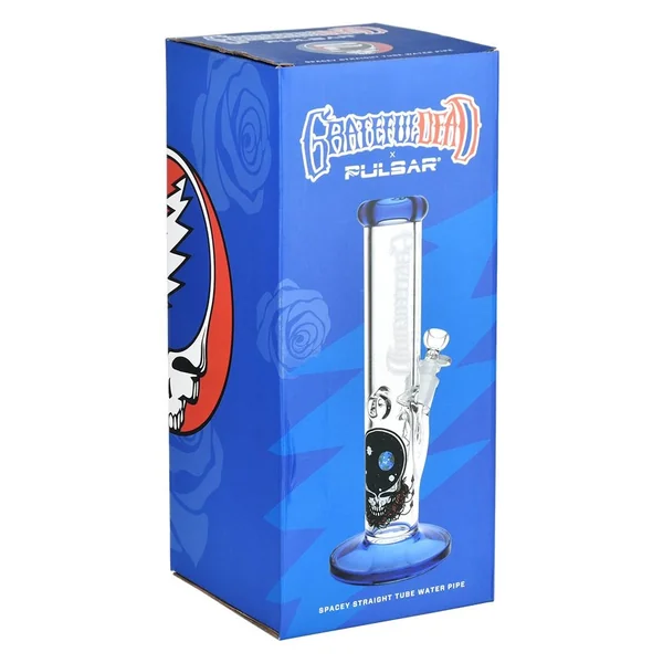 Pulsar x Grateful Dead "Space Your Face" Straight Tube Bong - Image 5