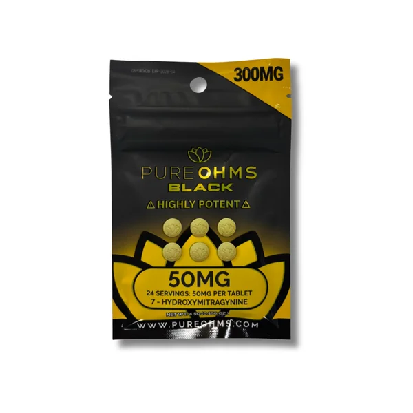 Pure OHMS Black 300MG 6CT.