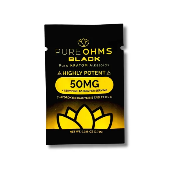 Pure OHMS Black 50MG Single Pack
