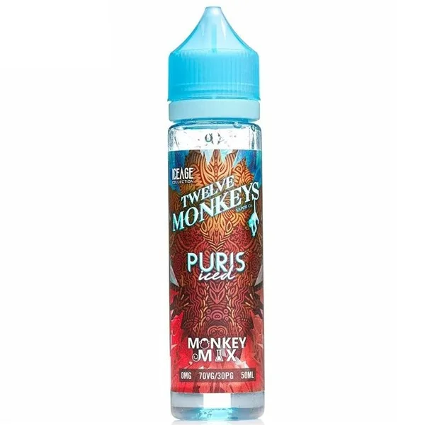 Puris Iced E Liquid 50ml Short Fill By Twelve Monkeys