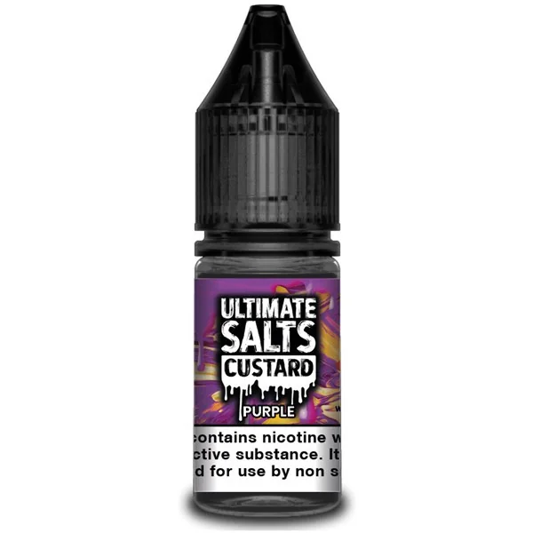 Purple Custard 10ml Nic Salt E Liquid By Ultimate Salts