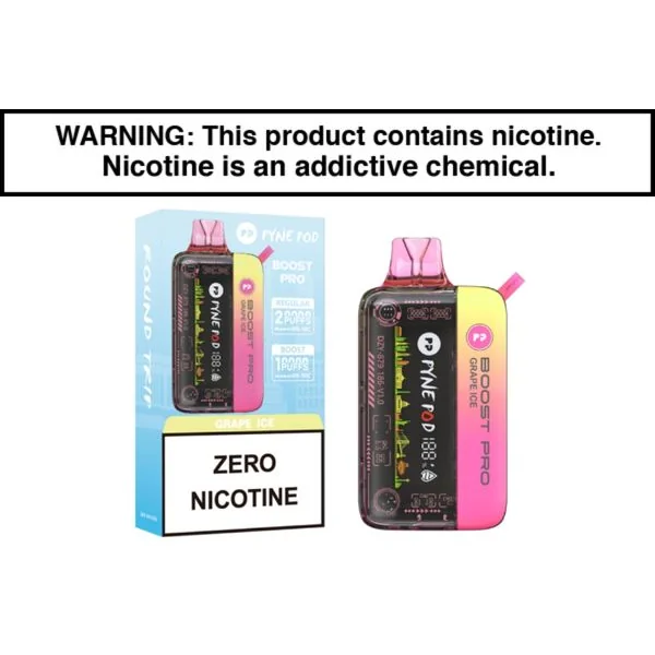 PYNE POD BOOST PRO 20K ZERO NIC DISPOSABLE VAPE - 20,000 PUFFS - Image 3