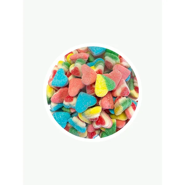 Rainbow Hearts 32mg CBD Gummy | 10 Pieces | 320mg CBD - Image 2