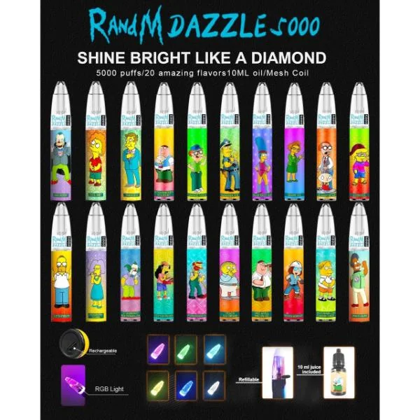 RandM Dazzle 5000 Puffs 10 Pack - Image 2