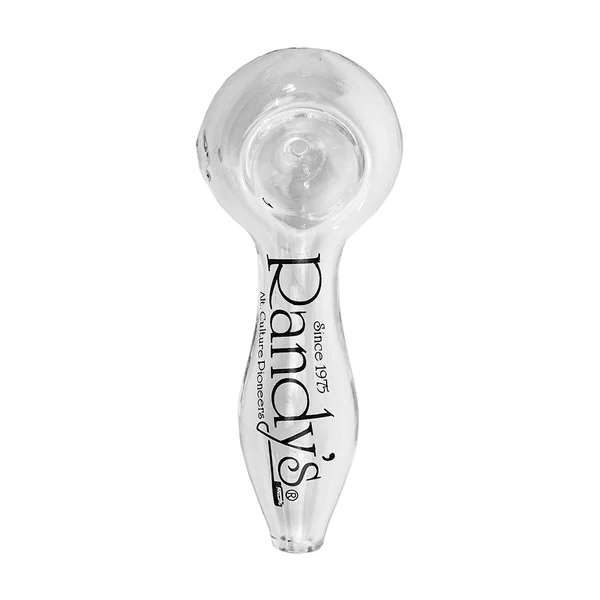 Randy’s 4″ Classic Hand Pipe – Borosilicate Glass Spoon with Carb Hole - Image 2